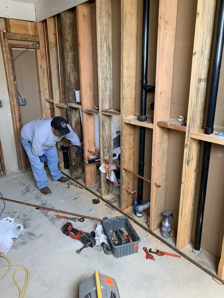 Commercial rough-in plumbing for Gas Line Repair in Farmingdale
